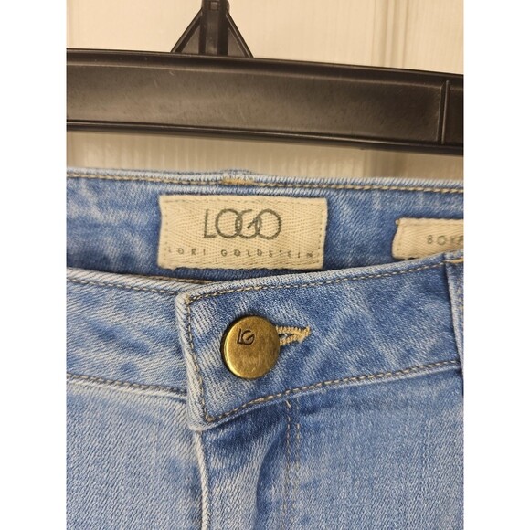 LOGO Jeans by Lori Goldstein Womens Size 10 Boyfriend Medium Wash High Rise - Picture 2 of 5